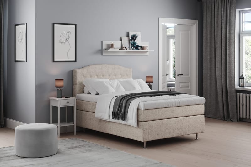 Belda Kontinentalseng 120x200 Medium - Beige - Møbler - Senger - Kontinentalsenger