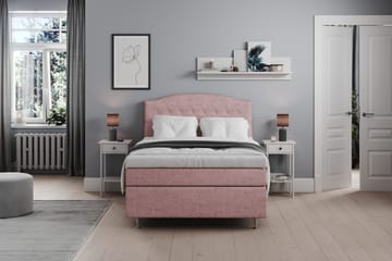 Belda Sengepakke 120x200 Fast - Rosa - Møbler - Senger - Kontinentalsenger