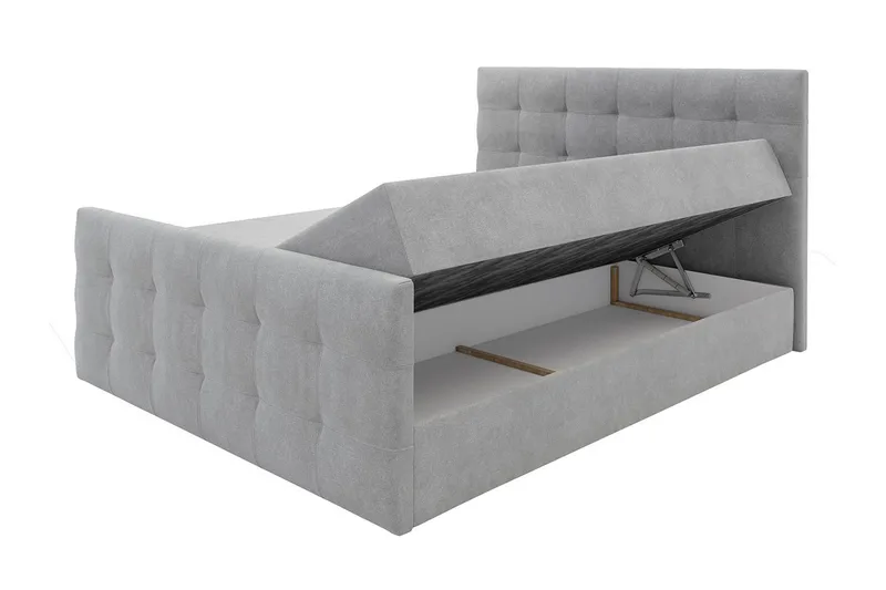 Kleos Kontinentalseng 180x200 cm med Sengegavl - Beige - Møbler - Senger - Kontinentalsenger