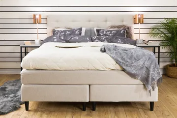 Nice Deluxe Komplett Sengepakke 180x200 - Beige - Møbler - Senger - Kontinentalsenger