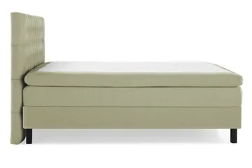 Lucky Komplett Sengepakke 180x200 Polyeter Diamant Sengegavl - Grønn - Møbler - Senger - Komplett sengepakke