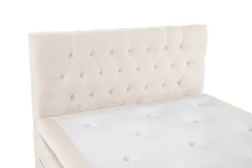 Lucky Komplett Sengpakke 140x200 cm med Sengegavl Fast - Beige - Møbler - Senger - Komplett sengepakke