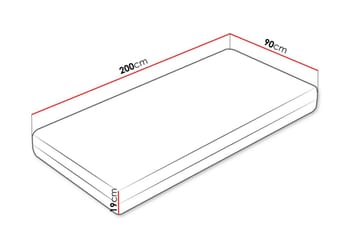 Billok Fjærmadrass 90x200 cm - Hvit - Møbler - Senger - Madrasser - Rammemadrass & springfjærmadrass