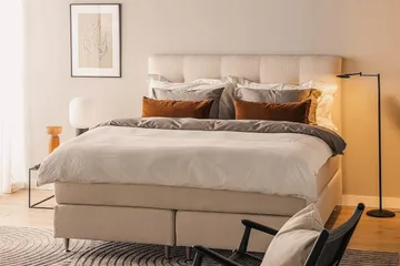 Oslo Lyx Sengepakke Kontinentalseng 160x200 cm - Lysebeige - Møbler - Senger - Kontinentalsenger