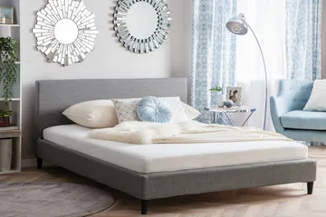 Fitou Dobbeltseng 160 | 200 cm - Grå - Møbler - Senger - Sengeramme & sengestamme