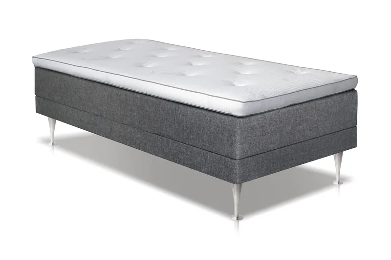 Livida Justerbar Seng 90 cm, Mørkegrå