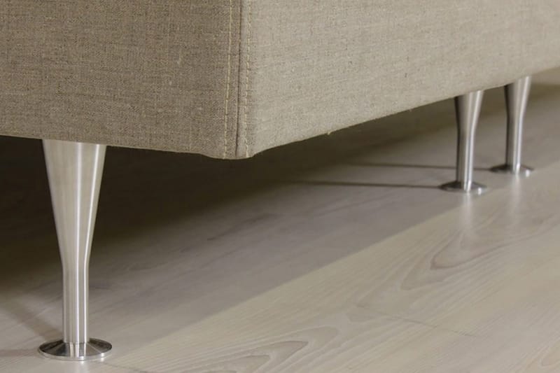 Sheraton Justerbar Seng 90x200 Medium Linonso - Beige - Møbler - Senger - Regulerbar seng