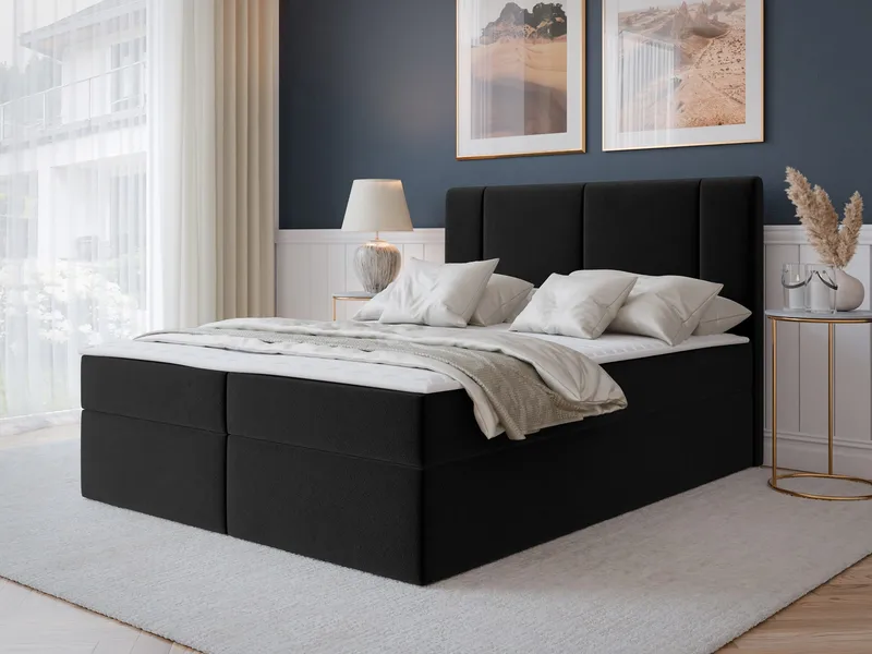 Salricus Kontinentalseng 140x200 cm med Oppbevaring - Møbler - Senger - Kontinentalsenger