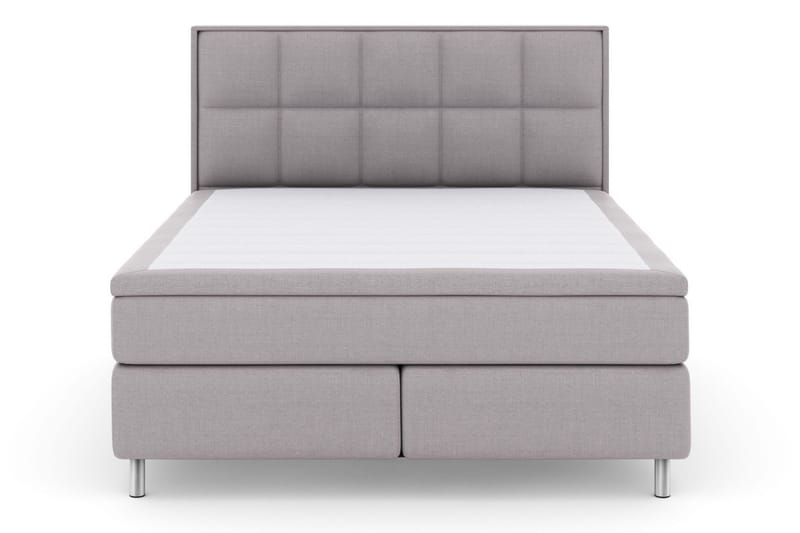 Select No 5 Komplett Sengepakke 180x200 Fast Lateks - Lysegrå/Metallben - Møbler - Senger - Komplett sengepakke