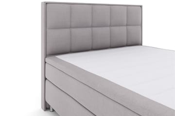 Select No 5 Komplett Sengepakke 180x200 Fast Lateks - Lysegrå/Metallben - Møbler - Senger - Komplett sengepakke