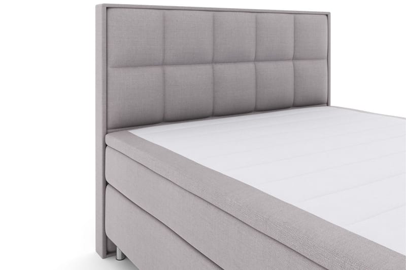 Select No 5 Komplett Sengepakke 180x200 Fast Lateks - Lysegrå/Metallben - Møbler - Senger - Komplett sengepakke
