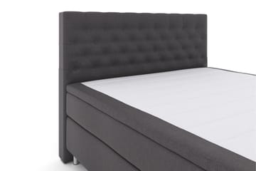 Select No 6 Komplett Sengepakke 180x200 Medium Memory/Pocket - Mørkegrå/Metallben - Møbler - Senger - Komplett sengepakke