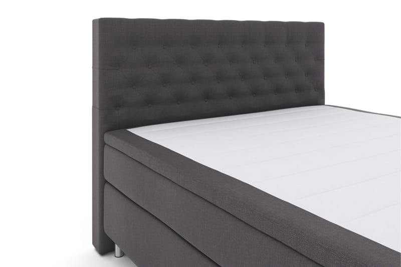 Select No 6 Komplett Sengepakke 180x200 Medium Memory/Pocket - Mørkegrå/Metallben - Møbler - Senger - Komplett sengepakke