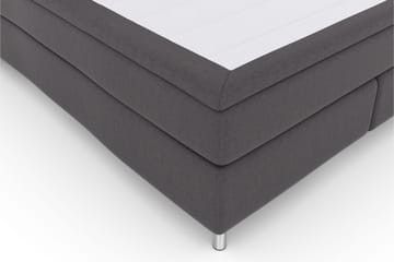 Select No 6 Komplett Sengepakke 180x200 Medium Memory/Pocket - Mørkegrå/Metallben - Møbler - Senger - Komplett sengepakke