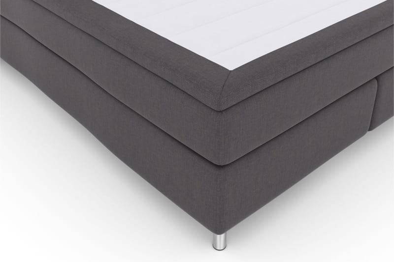 Select No 6 Komplett Sengepakke 180x200 Medium Memory/Pocket - Mørkegrå/Metallben - Møbler - Senger - Komplett sengepakke