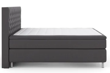 Select No 6 Komplett Sengepakke 180x200 Medium Memory/Pocket - Mørkegrå/Metallben - Møbler - Senger - Komplett sengepakke