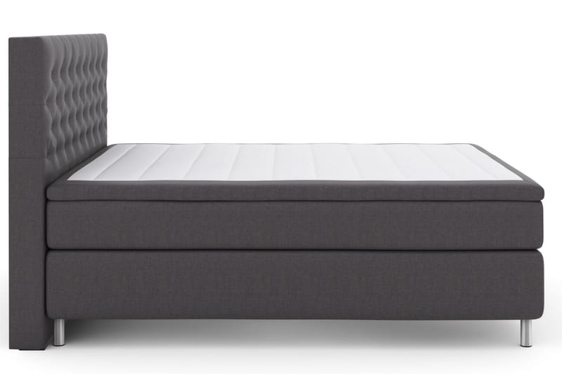 Select No 6 Komplett Sengepakke 180x200 Medium Memory/Pocket - Mørkegrå/Metallben - Møbler - Senger - Komplett sengepakke