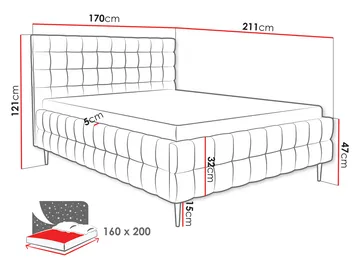 seng Ardea Fresh 04 160x200 - brun - Møbler - Senger - Sengeramme & sengestamme