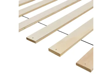 Seng med lamellramme Boisset - Brun/Gummitre, 180x200 cm - Møbler - Senger - Sengeramme & sengestamme