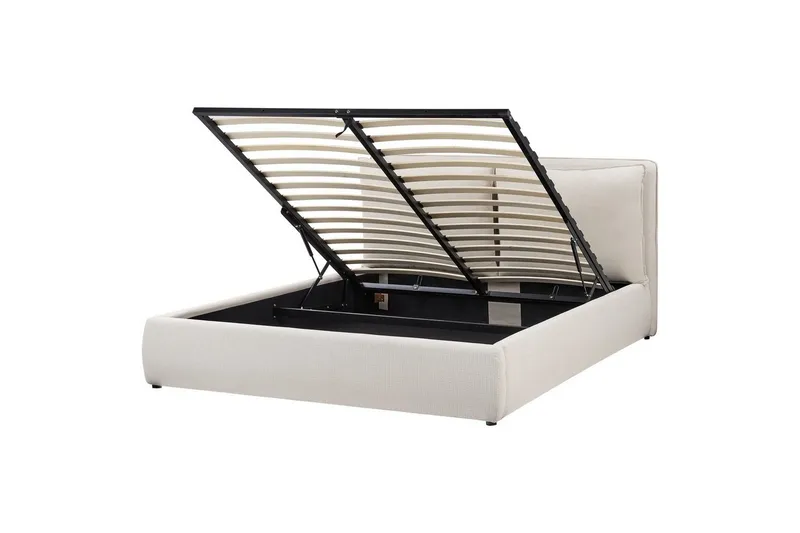 Seng med oppbevaring Bajonna, Beige, 160x200 cm