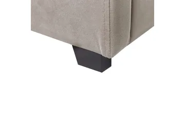 Seng med oppbevaring Vincennes - Taupe, svart, 140x200 cm - Møbler - Senger - Sengeramme & sengestamme
