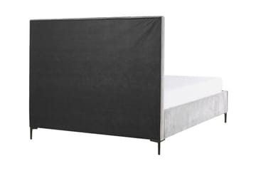 Dobbeltseng med oppbevaring 180x200 cm SEZANNE - Grå - Møbler - Senger - Seng med oppbevaring