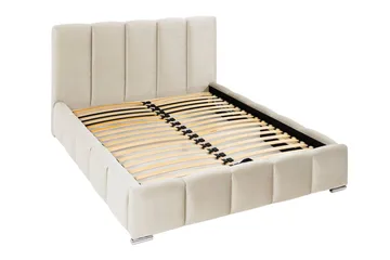 Cleaton Boblet Sengeramme 180x200 cm Med Oppbevaring - Beige - Møbler - Senger - Sengeramme & sengestamme