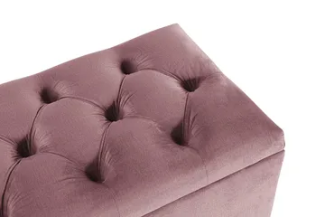 Royal Velvet Sengekiste Fløyel - Rosa - Møbler - Senger - Sengetilbehør & sengegavl - Oppbevaring til senger - Sengekiste
