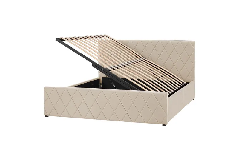 Sengramme og sengestamme Seng med oppbevaring Rochefort Beige 160x200