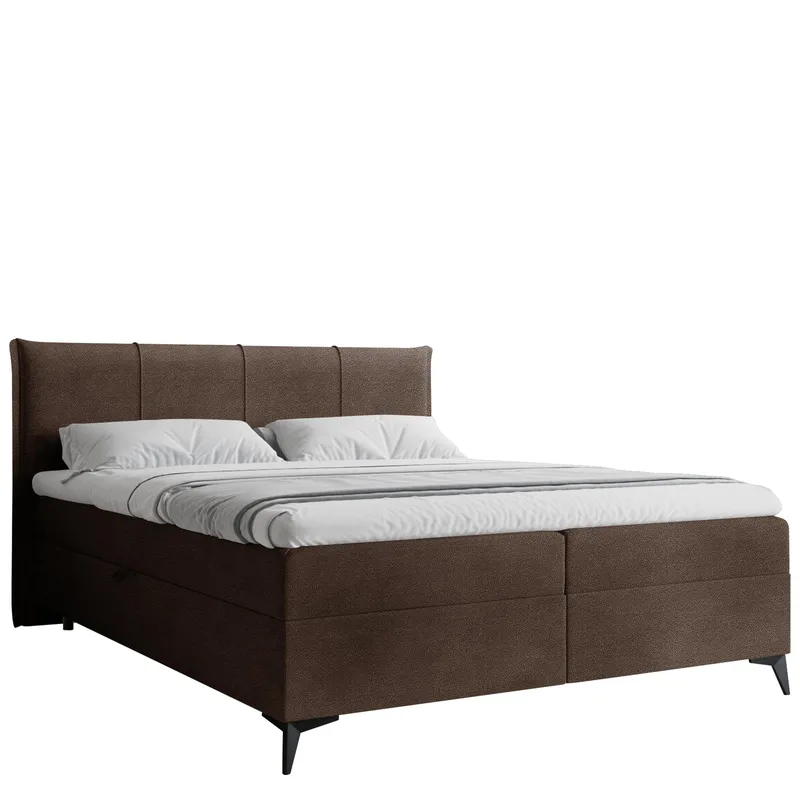 Thoros Komplett Sengepakke 160x200 cm Kontinentalseng med Oppbevaring, Brun
