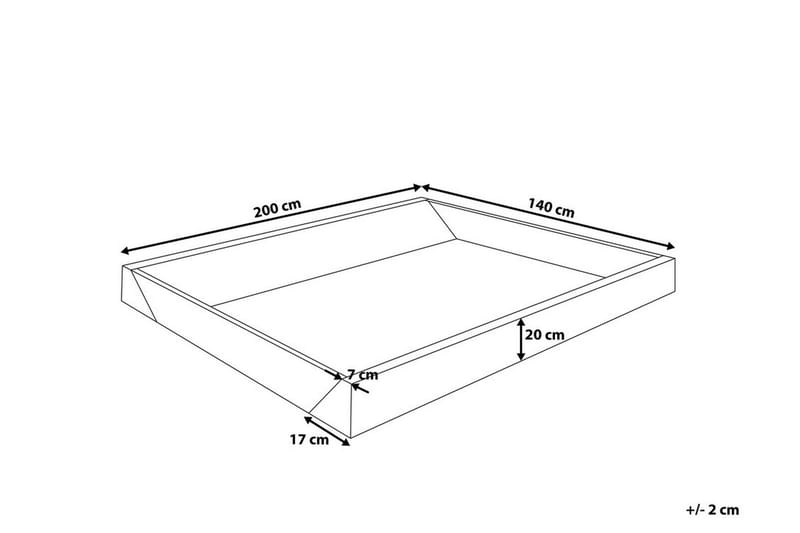 Wave Skumram Til Vannseng 140|200 Cm - Searchlight - Møbler - Senger - Vannsenger