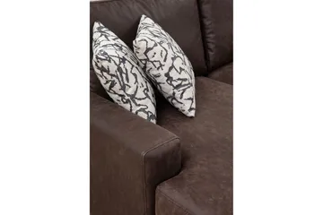 Svanabyn Sofa m. Divan og Sjeselong 4-seter - Mørkebrun - Møbler - Sofaer - U-sofa
