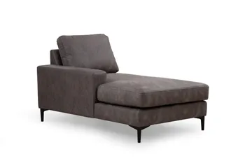 Svanabyn Sofa m. Divan og Sjeselong 4-seter - Antrasitt - Møbler - Sofaer - U-sofa
