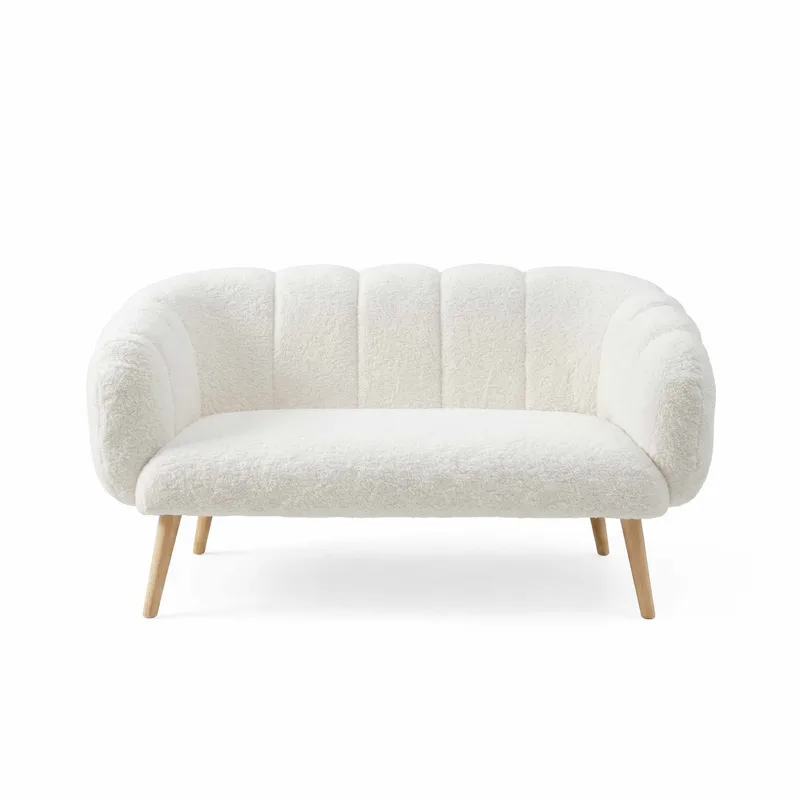 2-seters sofa Atelier Del Sofa Lotus (120 x 95 x 42 cm) Hvit