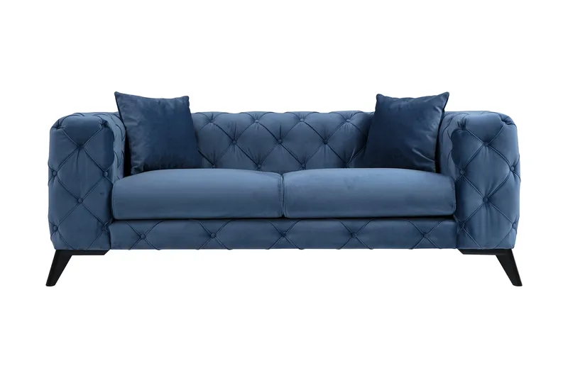 Beachport 2-seters Sofa, Blå/Svart