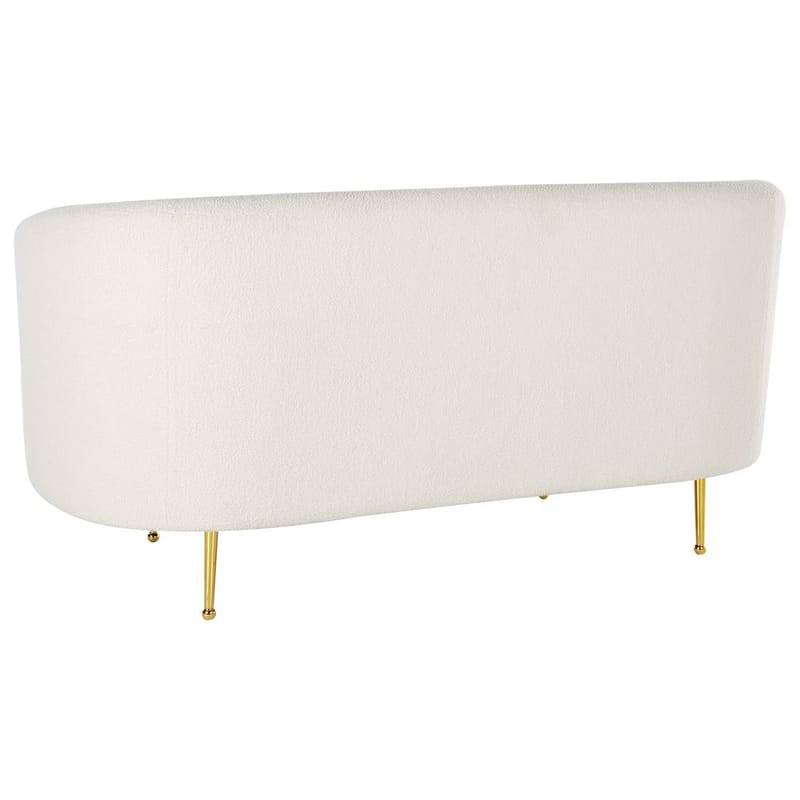 2-seters sofa Loen - Hvit, gull - Møbler - Sofaer - 2 seter sofa