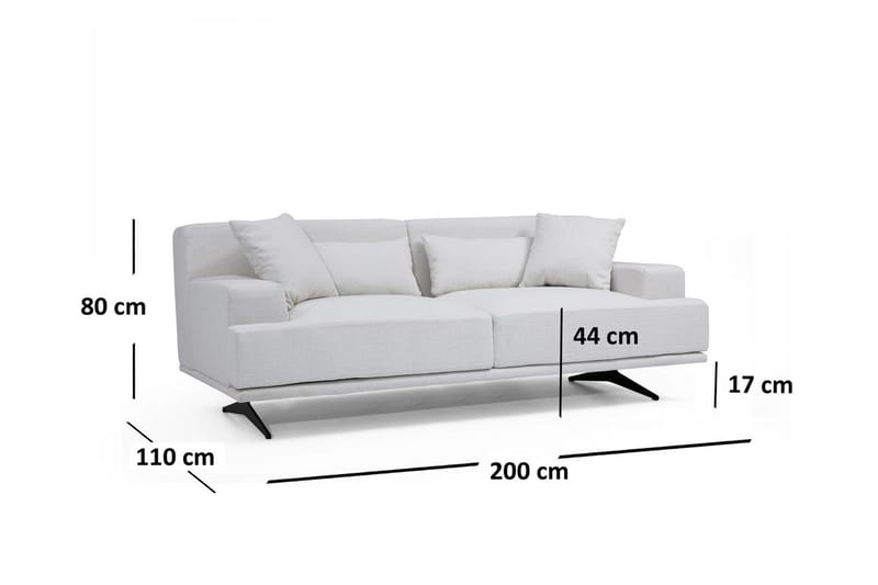 Lums 2-Seter Sofa - Beige - Møbler - Sofaer - 2 seter sofa
