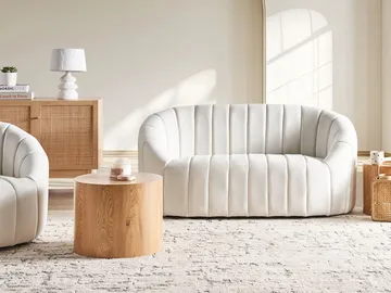 2-seters sofa Malung - Off-White - Møbler - Sofaer - Fløyel sofaer