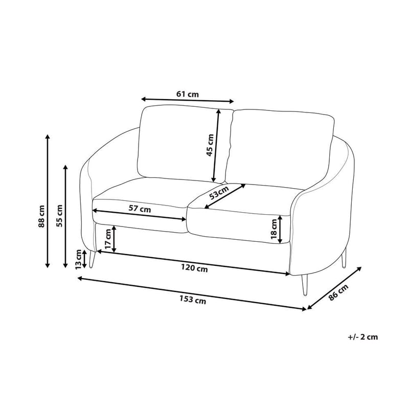 2-seters sofa Trosa - Møbler - Sofaer - 2 seter sofa