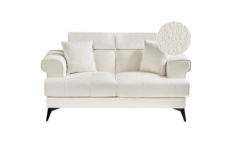 2-sitssoffa Beliani Skive Beige White||Black