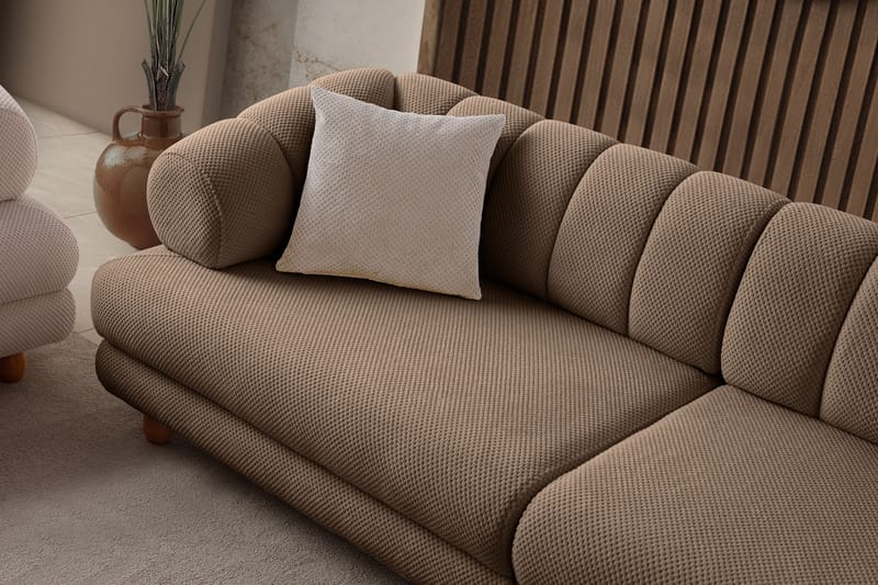 3-seters sofa Atelier Del Sofa Gloria (240 x 80 x 95 cm) Latte - Latte - Møbler - Sofaer - Sofa 3 seter