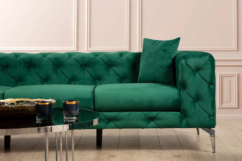 Beachport Sofa 3-seters - Grønn - Møbler - Sofaer - Sofa 3 seter