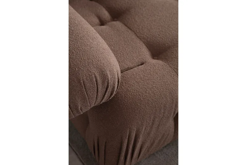 Belgin Boblende Sofa 3-seter - Cappuccino - Møbler - Sofaer - Modulsofaer - Komplett modulsofa