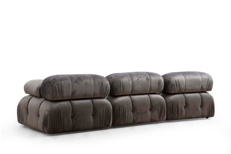 Belgin Boblende Sofa 3-seter - Grå - Møbler - Sofaer - Modulsofaer - Komplett modulsofa