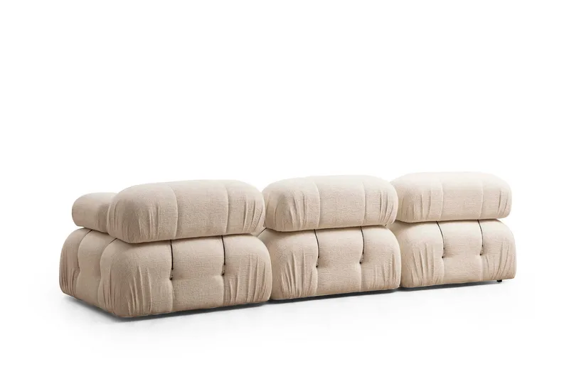 Belgin Boblende Sofa 3-seter - Lysebeige - Møbler - Sofaer - Modulsofaer - Komplett modulsofa