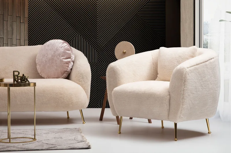 Caraquet Sofa 3-seters - Beige - Møbler - Sofaer - Sofa 3 seter