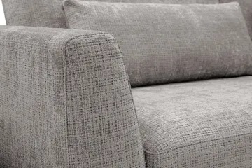 Florenz 3-seters Sofa i Chenille - Lysegrå - Møbler - Sofaer - Sofa 3 seter