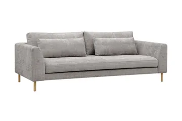 Florenz 3-seters Sofa i Chenille - Lysegrå - Møbler - Sofaer - Sofa 3 seter