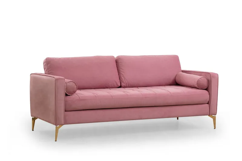 Mirrilnesh Sofa 3-seter, Rosa