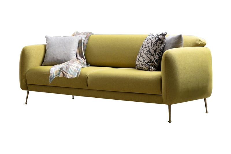 Panchenko 3-Seter Sofa - Gul - Møbler - Sofaer - Sovesofaer - 3 seters sovesofa